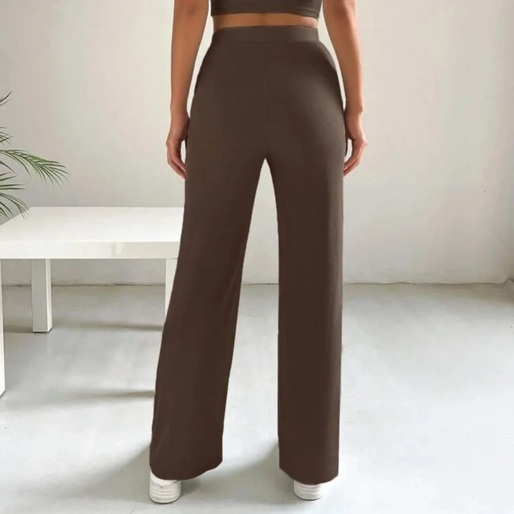 Crop Tee & Tie Waist Pants. - Picture 2 of 3